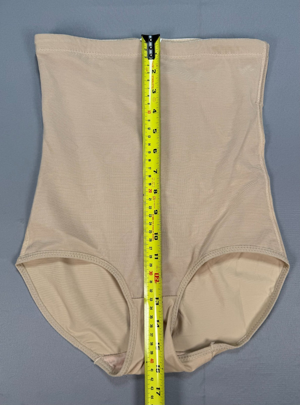 Women's High Waisted Shapewear Briefs Medium Beige Stretch Tummy Control Pantie