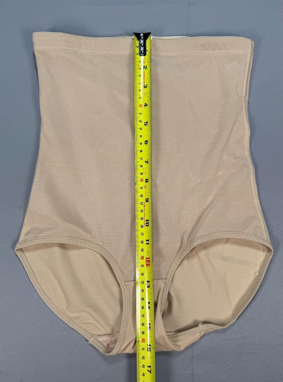 Women's High Waisted Shapewear Briefs Medium Beige Stretch Tummy Control Pantie