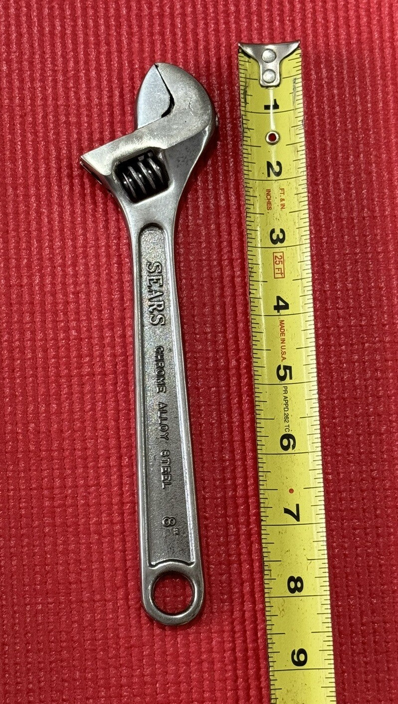 Vintage Sears 8" Adjustable Wrench Model BF Made in Japan- Excellent