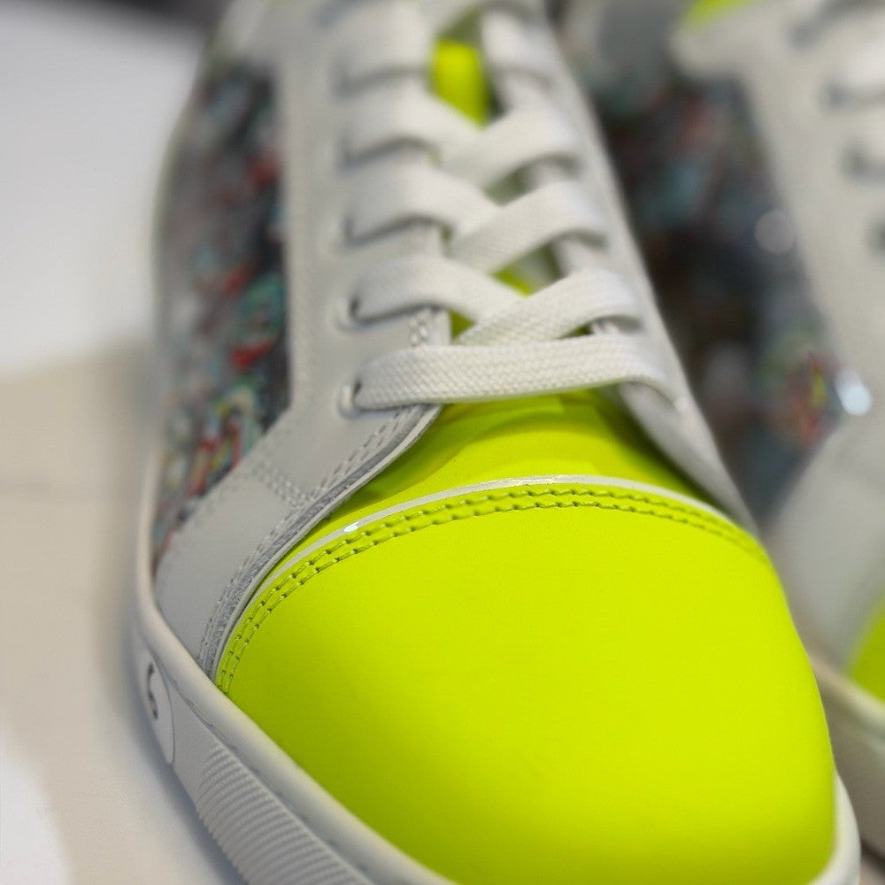 o1s1wg110924 Fun Louis Junior Low Top Sneaker in Yellow
