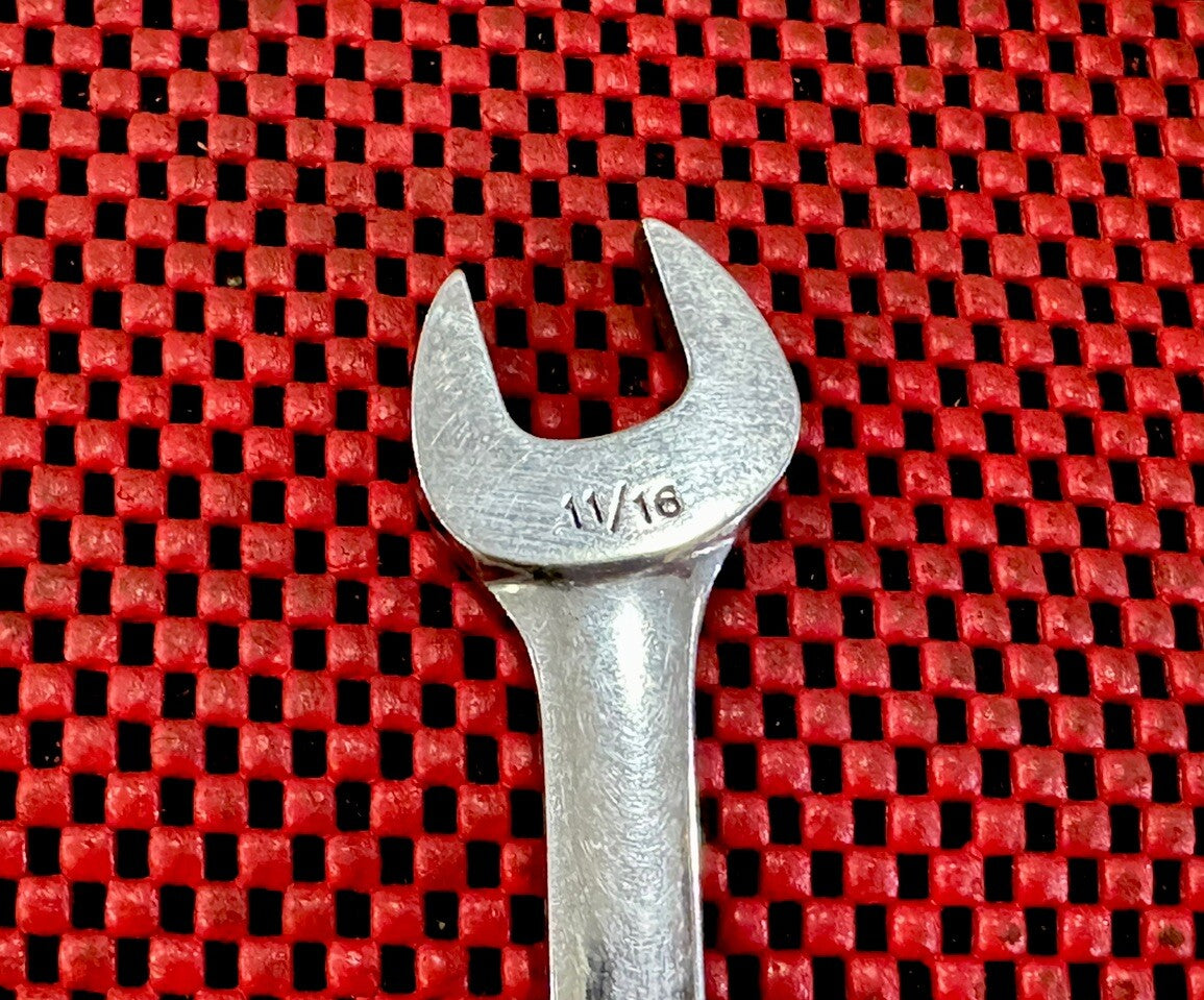 Snap-On Tools OEX220 11/16" Short Handle Combination Wrench 12PT Underlined Logo