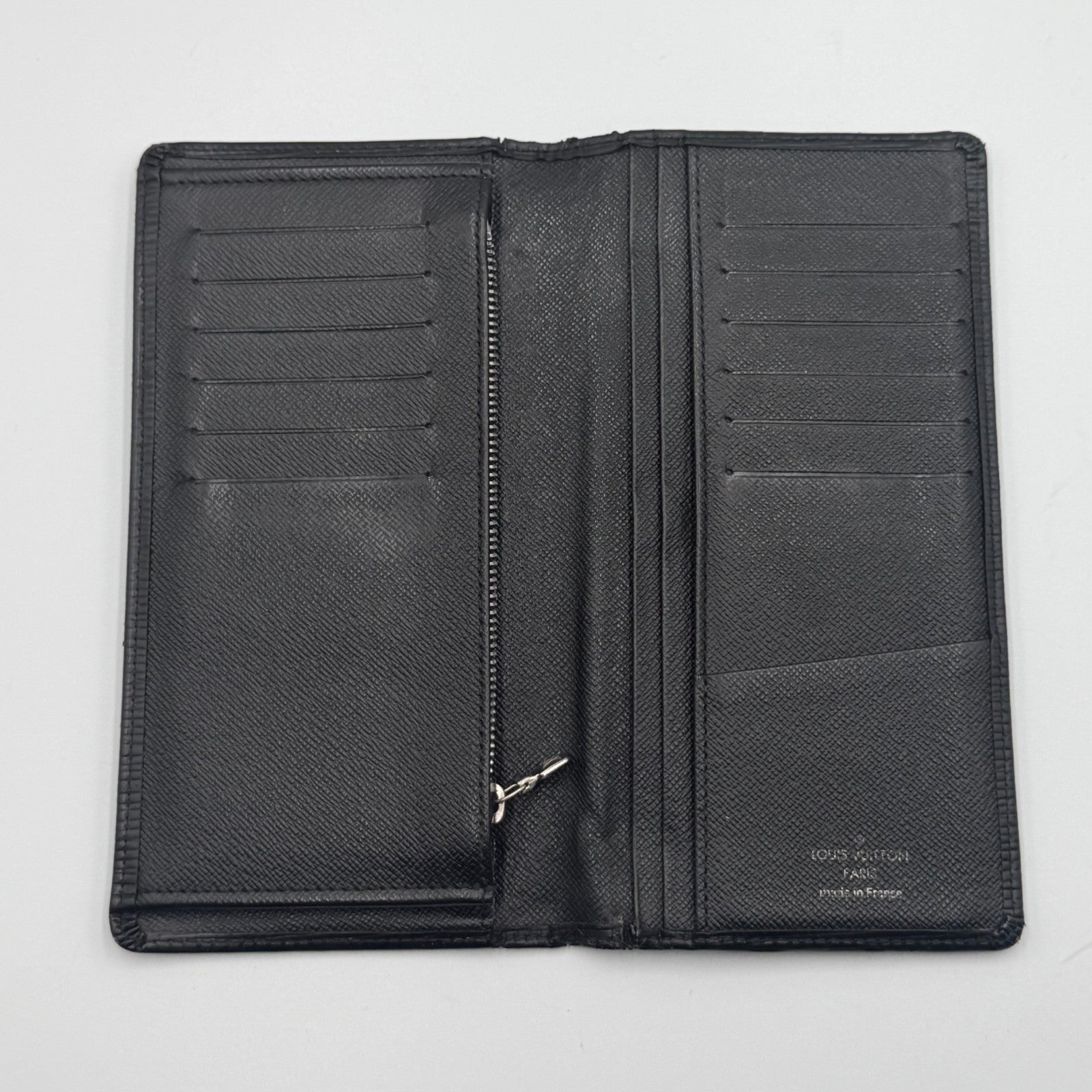 Louis Vuitton Epi Black Brazza Long Wallet Men's Leather Limited Edition Logo