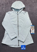 NWT Free Country Super Softshell Jacket Girls Large Misty Blue Full-Zip Gorpcore