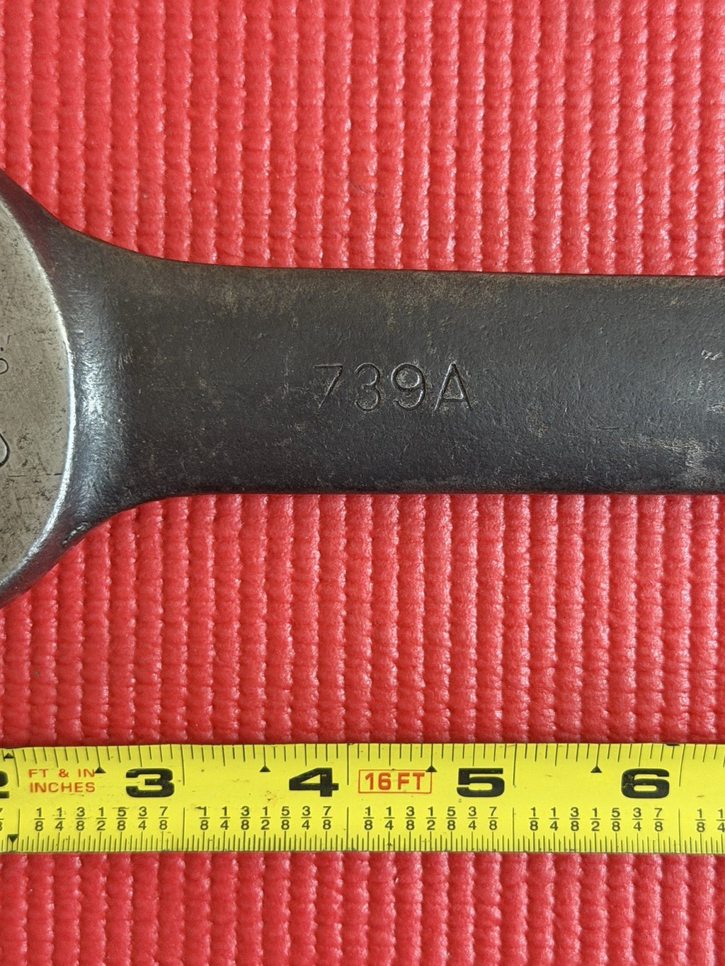 Vintage Williams Tools 739A 1 1/2” X 1 1/4” Double Open End Wrench 14" long USA
