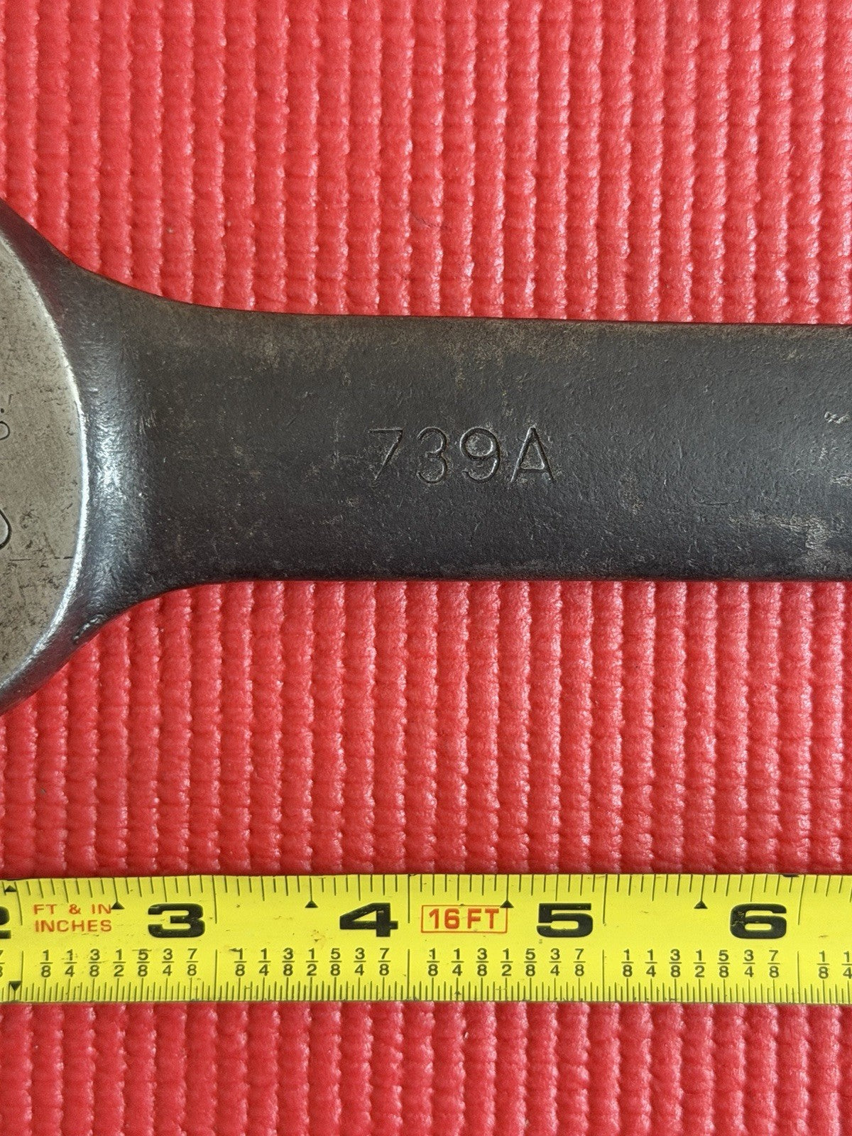Vintage Williams Tools 739A 1 1/2” X 1 1/4” Double Open End Wrench 14" long USA