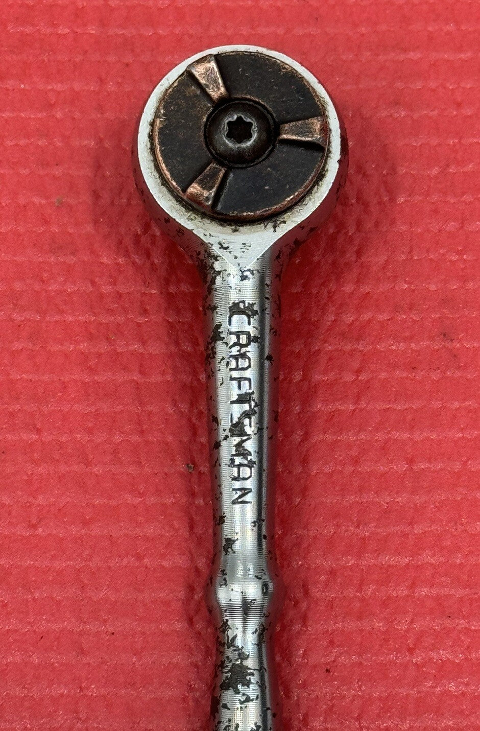 Vintage Craftsman VM-43174 1/4" Drive Tri-wing Ratchet Fine Tooth Made in USA