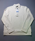 Member's Mark Sandwash Quarter-Zip Pullover Men Large Beige Eco-Conscious Fabric