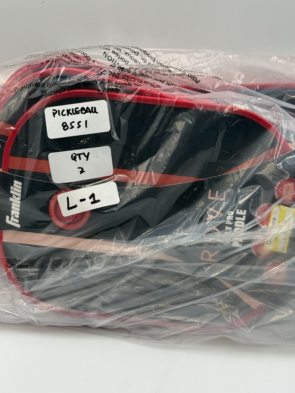 New Franklin Rove Poly Pro Pickleball Paddle Polypropylene Core Racket Black