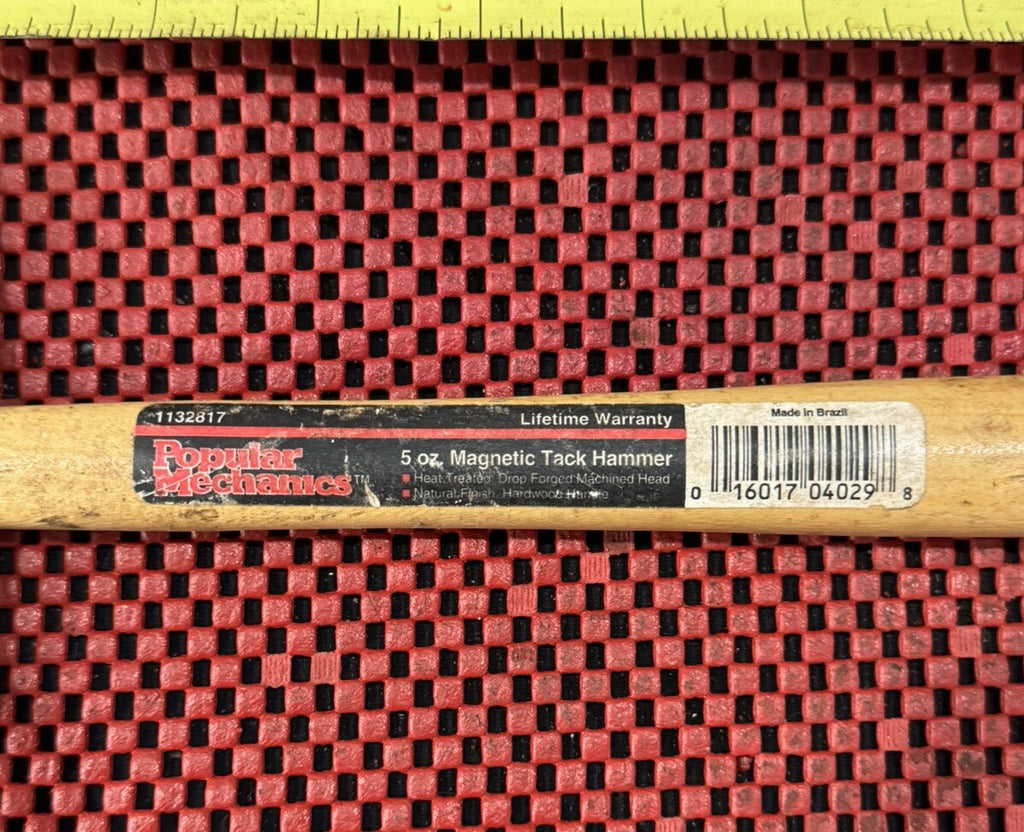 Vintage POPULAR MECHANICS 5 oz Magnetic Tack Hammer 1132817 MADE IN BRAZIL M6