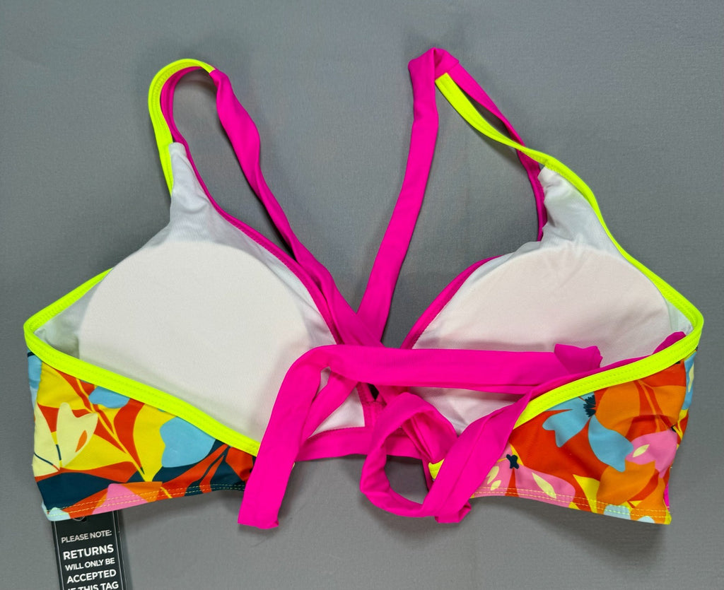 NWT Blooming Jelly 2 Piece Bikini Set Women’s XL Tropical Floral Summer Swimsuit