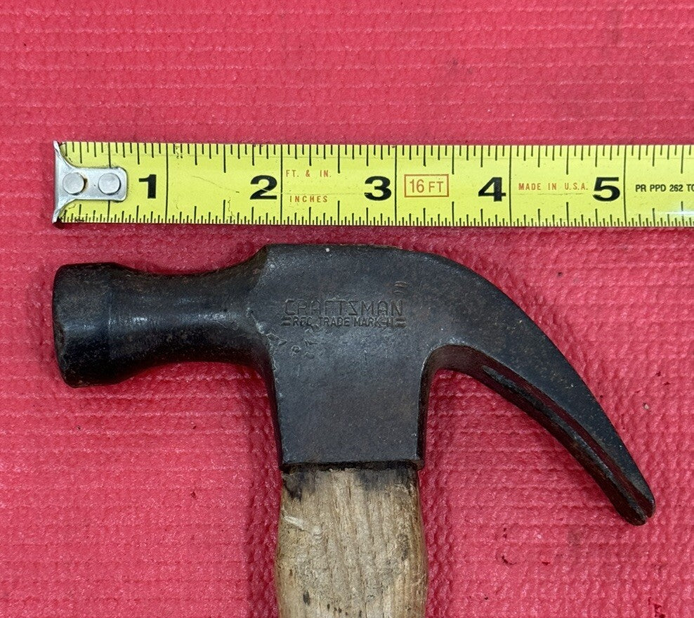 Vintage Craftsman M Claw Hammer 14” Long Made In USA