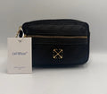 NWT Off-White Quilted Waist Sling Bag Women's Black Arrow Logo Zipper Fashion