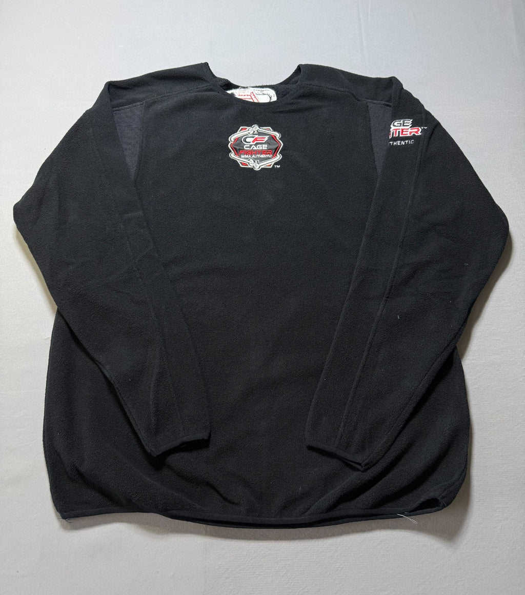 Cage Fighter MMA Authentic Performance Shirt Men Medium Black Long Sleeve Sports