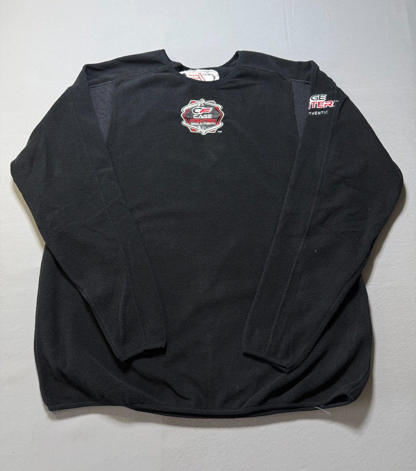 Cage Fighter MMA Authentic Performance Shirt Men Medium Black Long Sleeve Sports