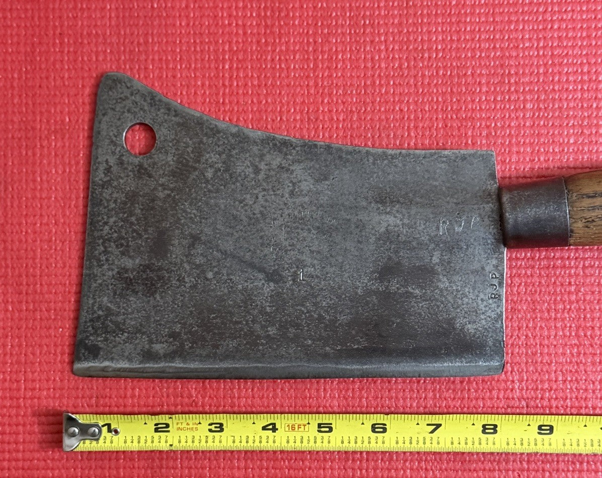 Antique Cast Steel WM. Beatty & Son Meat Cleaver 8" Blade Chester PA.