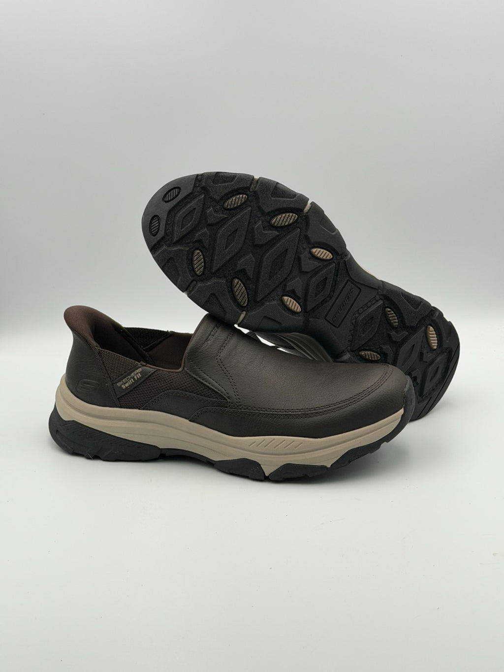 Skechers Men’s Hands Free Slip-ins Izaiah Brown Slip-On Sneakers Size 10.5