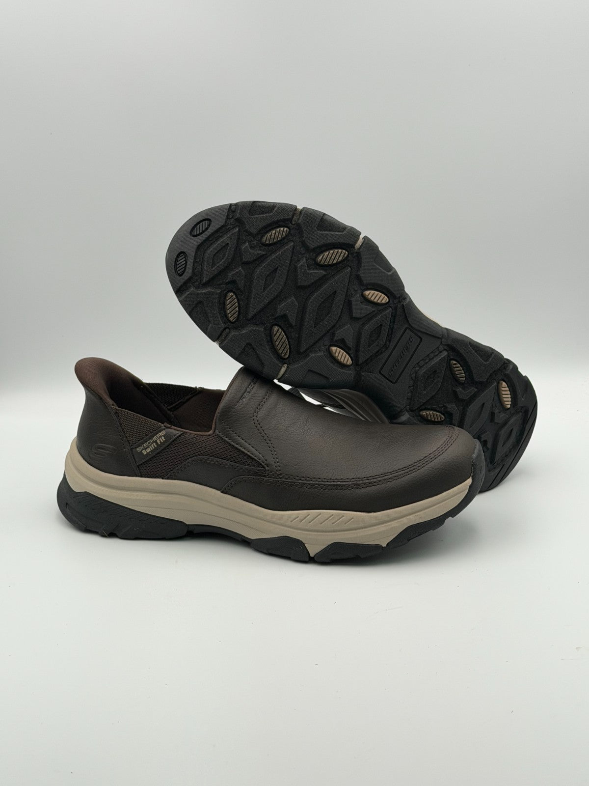 Skechers Men’s Hands Free Slip-ins Izaiah Brown Slip-On Sneakers Size 10.5