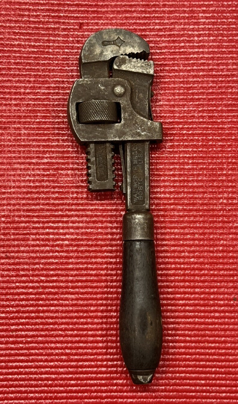 Vintage Stillson Walworth Mfg Pipe Monkey Wrench 10’’ Made in Boston M.A. USA