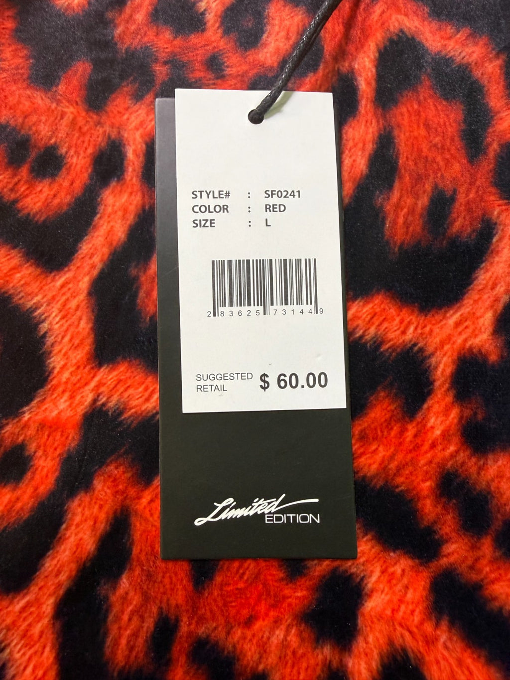 Switch Remarkable Kings Leopard Print Crew Neck Sweatshirt Women's Large Timber