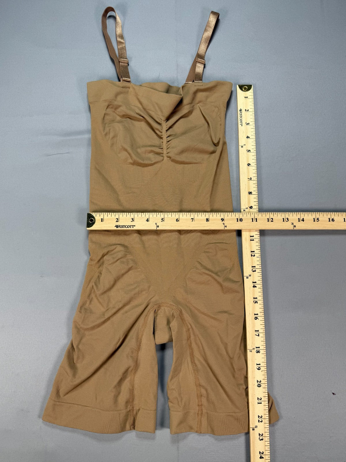 Skims Seamless Sculpt Mid Thigh Shapewear Bodysuit Women Small Nude High Waisted