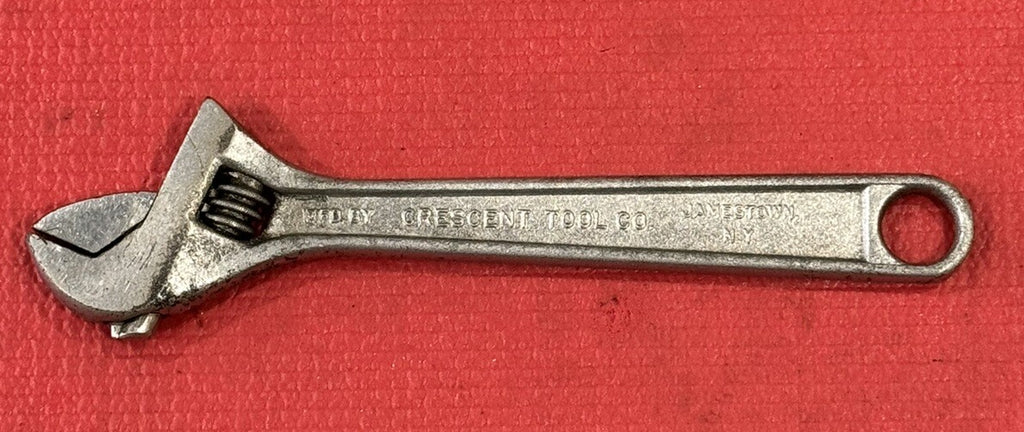 Vintage Crescent 8” Adjustable Wrench Crestoloy Jamestown N.Y. Made in USA