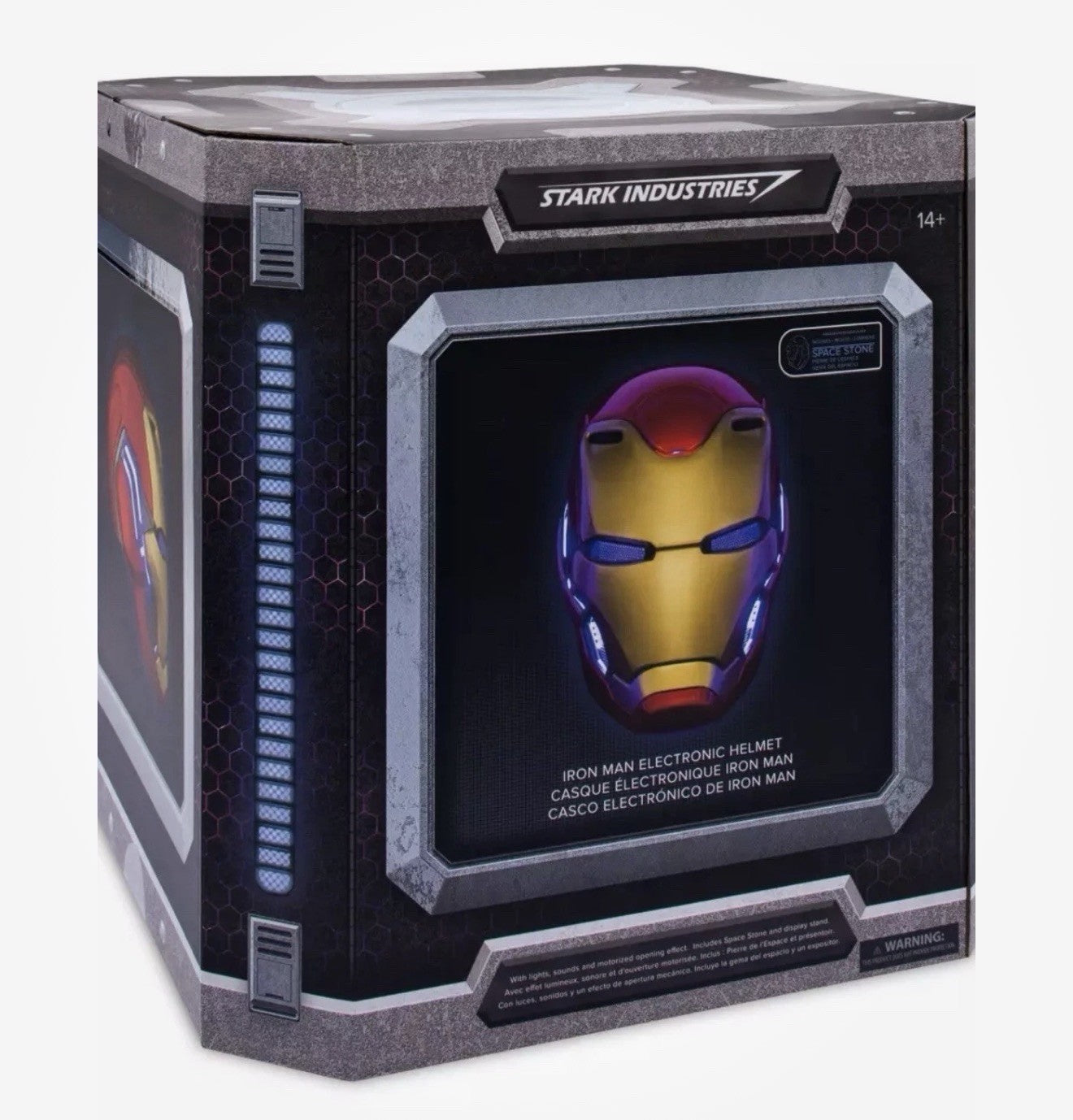 Disney Parks Marvel Iron Man Helmet Auto Open Mask LightsSounds New Sealed