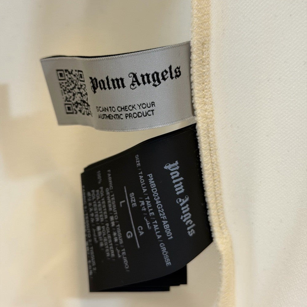 Palm Angels Cream and Pink Checkered Jacket Size Large