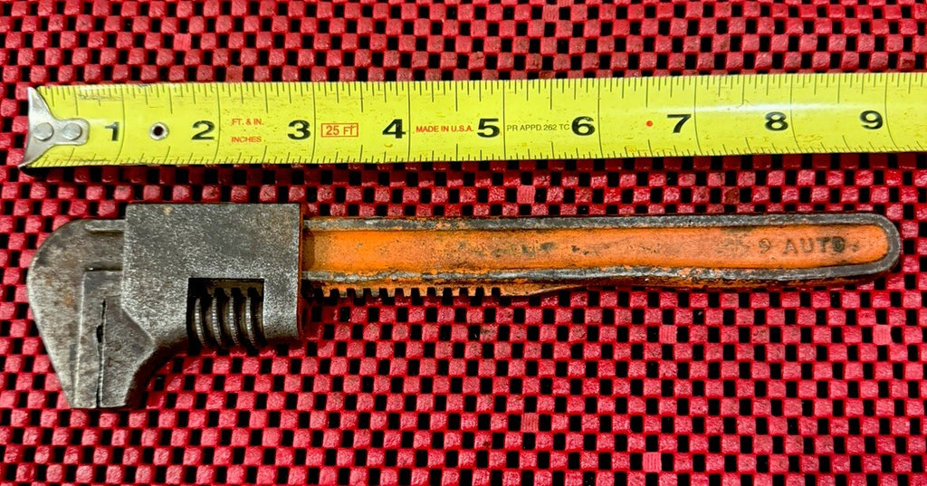 Vintage 9 AUTO 31 Adjustable Monkey Wrench Made in USA