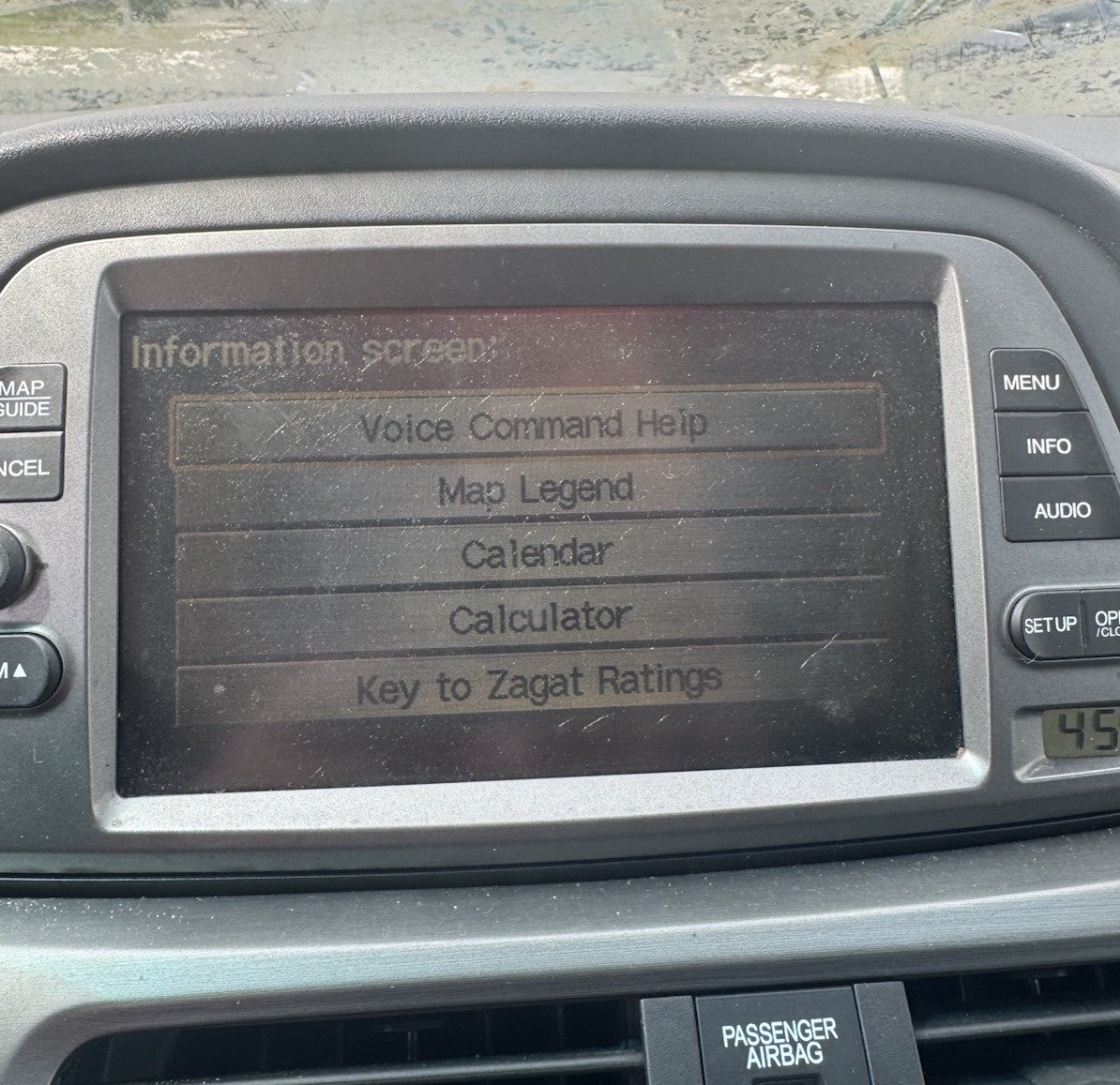 2005-2010 Honda Odyssey GPS Navigation Display Screen 39810-SHJ-A010-M1 OEM