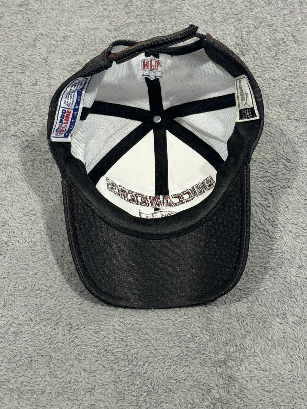 Vintage Puma NFL Tampa Bay Buccaneers Hat Pro Line Adjustable Cap Ombre