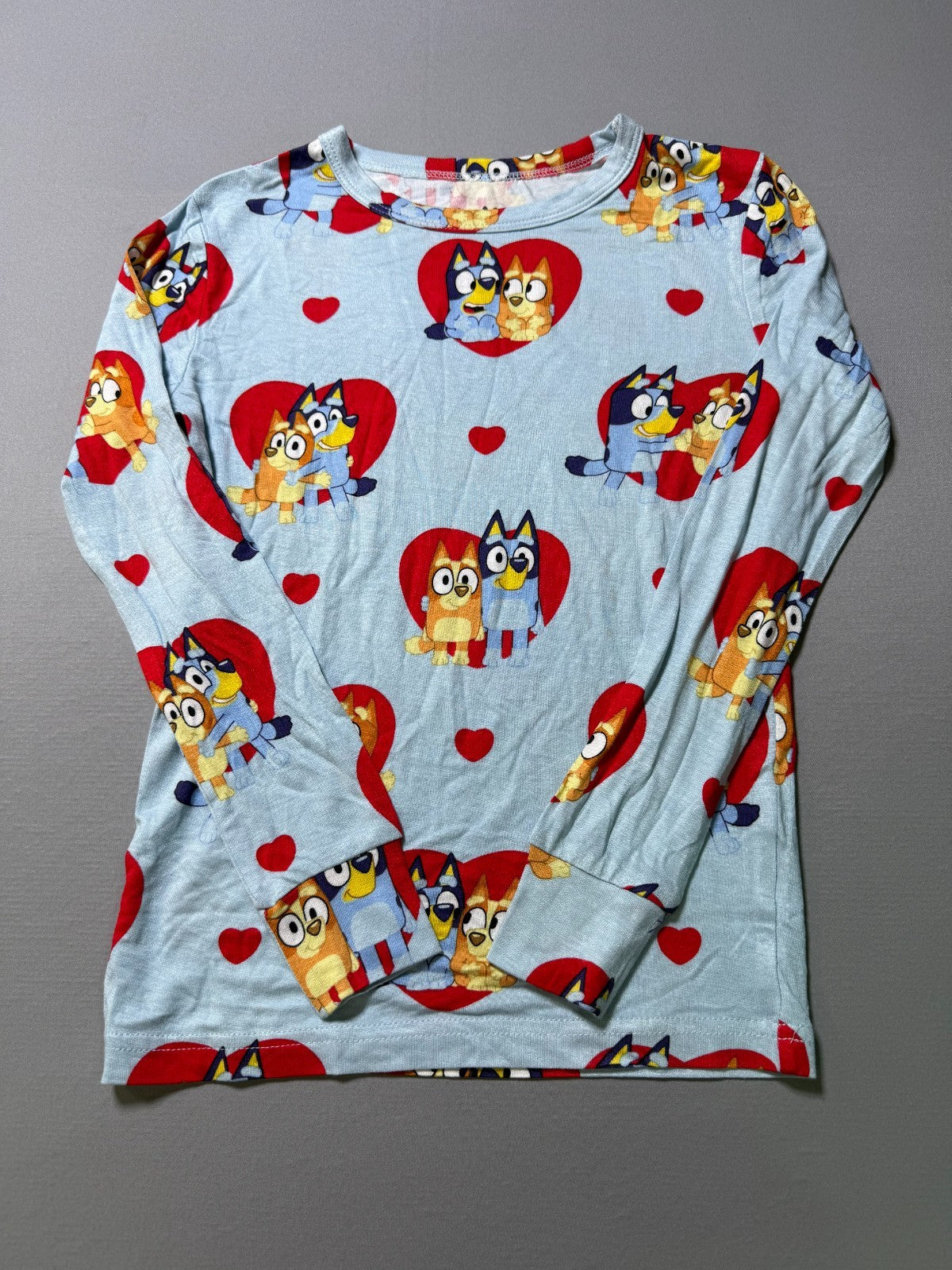 Bluey Character Valentine's Day 2-Piece Pajama Set Unisex Toddler 8 Multicolor