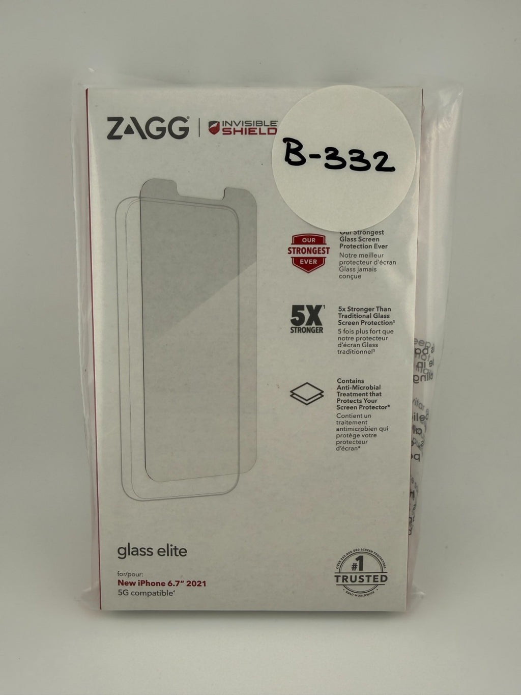 ZAGG InvisibleShield Glass Elite Antimicrobial Screen Protector iPhone 13 P-Max