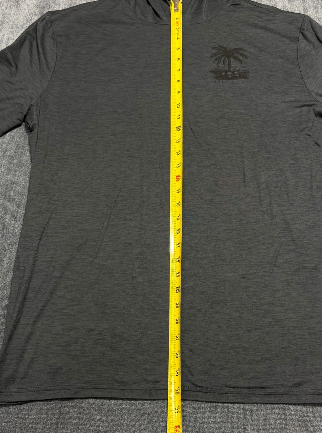 NWT Reel Life Hooded UV T-Shirt Men's XL Black Long Sleeve Pullover Ultra-Soft