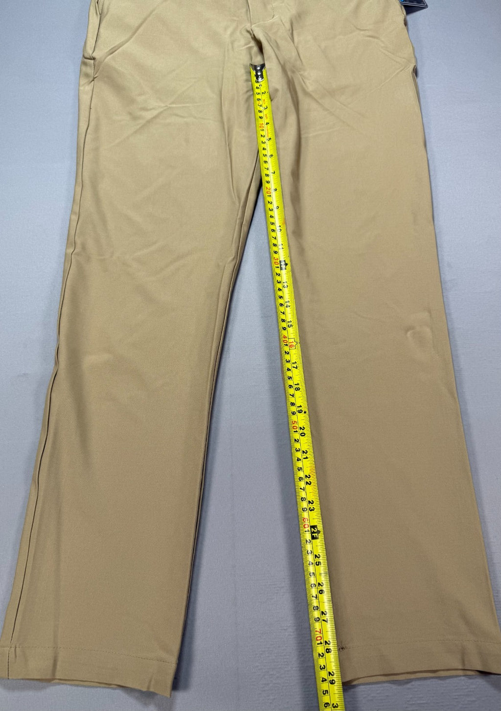 NWT Birdie Bound Golf Pants Men's 32X32 Beige Flat Front Lightweight Performance