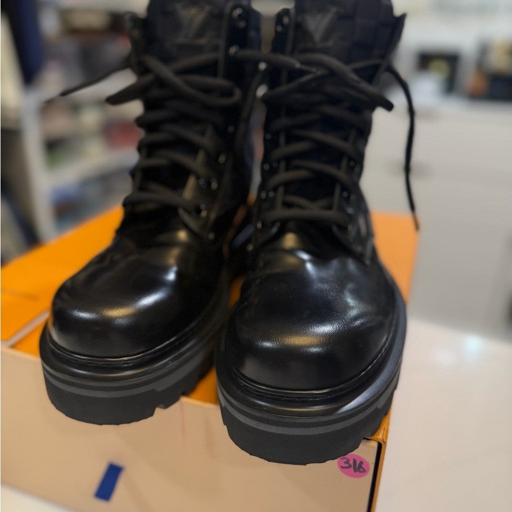 Louis Vuitton Ranger Damier Leather Boots