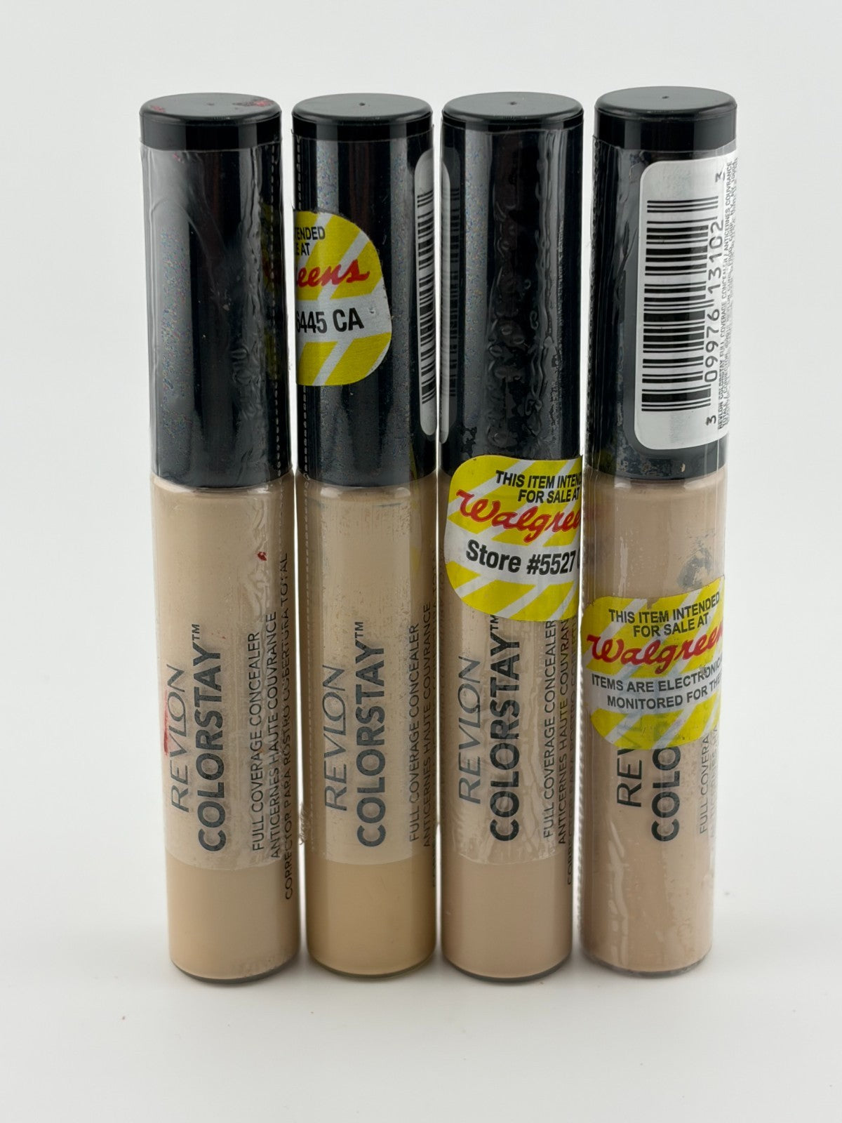 Revlon ColorStay Full Coverage Concealer Makeup 18M 015 Light Pale - Set of 4