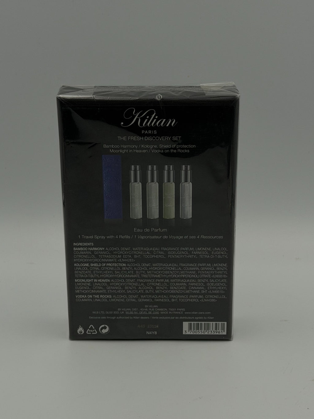 Kilian The Fresh Citrus Discovery Set Unisex 1 Travel Spray With 4 Refills -30mL