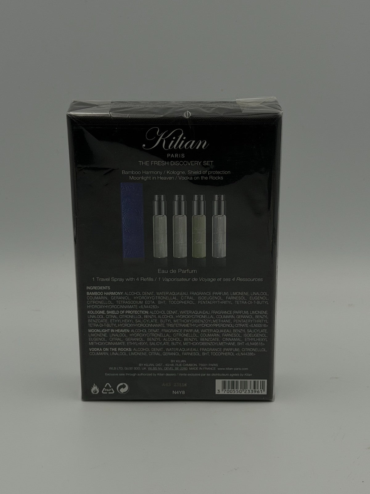 Kilian The Fresh Citrus Discovery Set Unisex 1 Travel Spray With 4 Refills -30mL