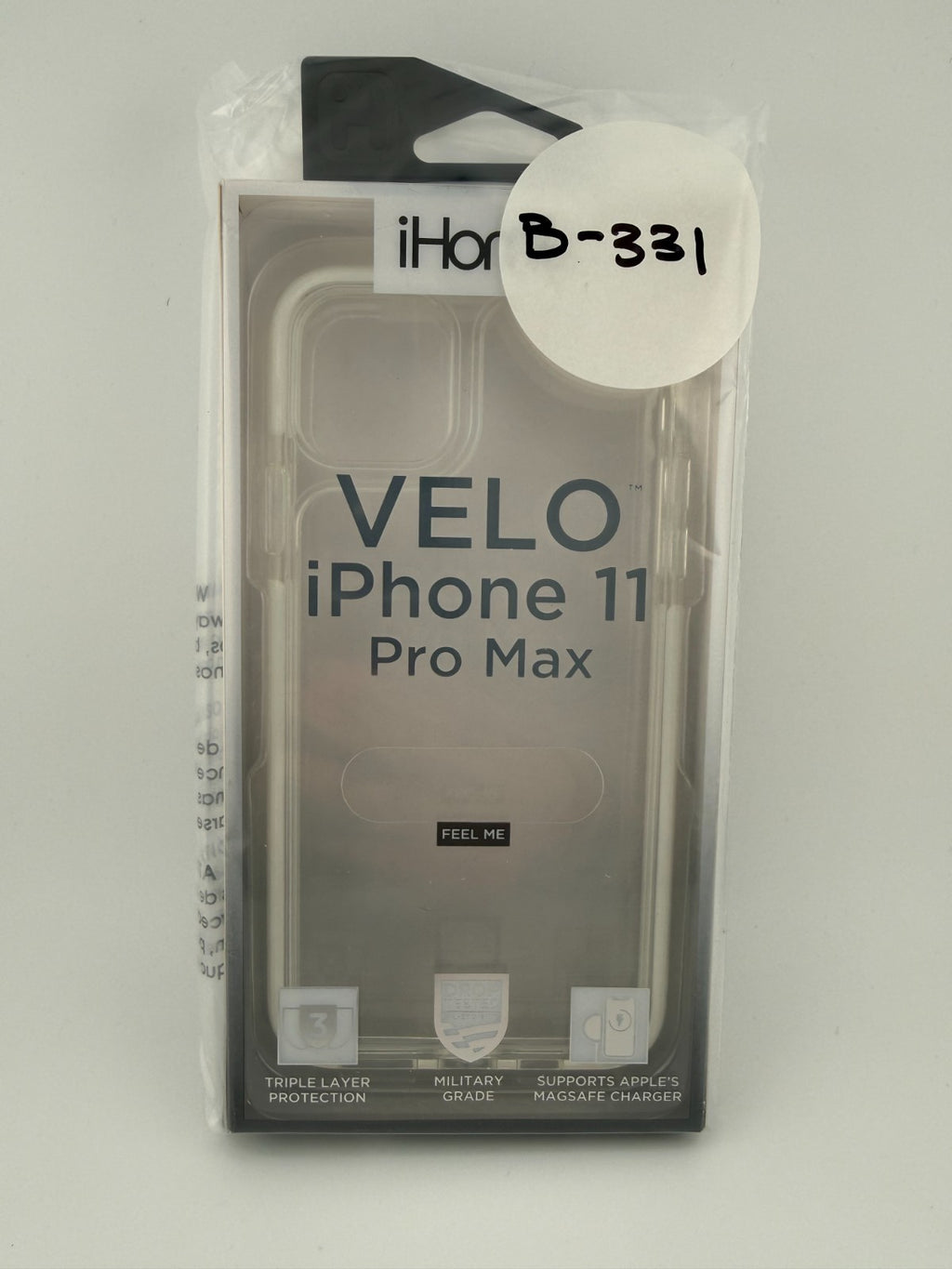 iHome Velo Clear/White Lightweight Dual Layer Impact Case for iPhone 11 Pro Max