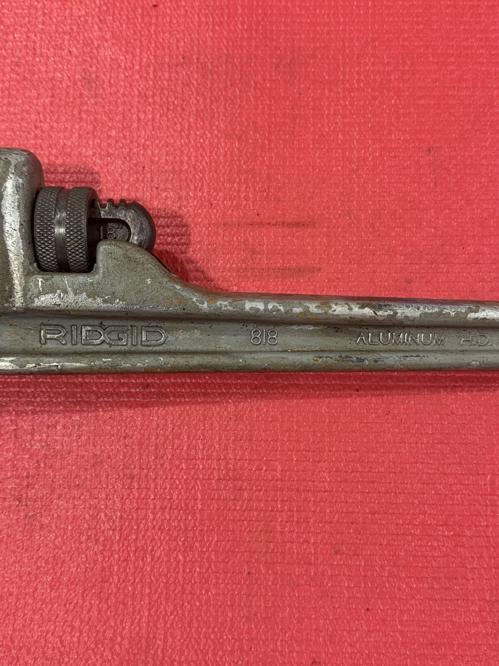 RIDGID 18" Aluminum Straight Pipe Wrench Heavy Duty 818 Made in USA