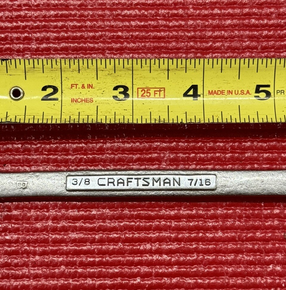 Vintage Craftsman 3/8" x 7/16", 6 Point Flare Nut Line Wrench Made in USA