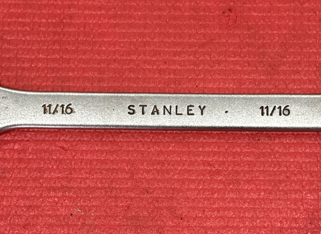 Vintage Stanley 86-838, SAE 11/16" Combination Wrench 12 Point Made in USA