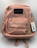 NWT JanSport Cross Town Plus Remix Misty Rose Corduroy Backpack 15" School Bag