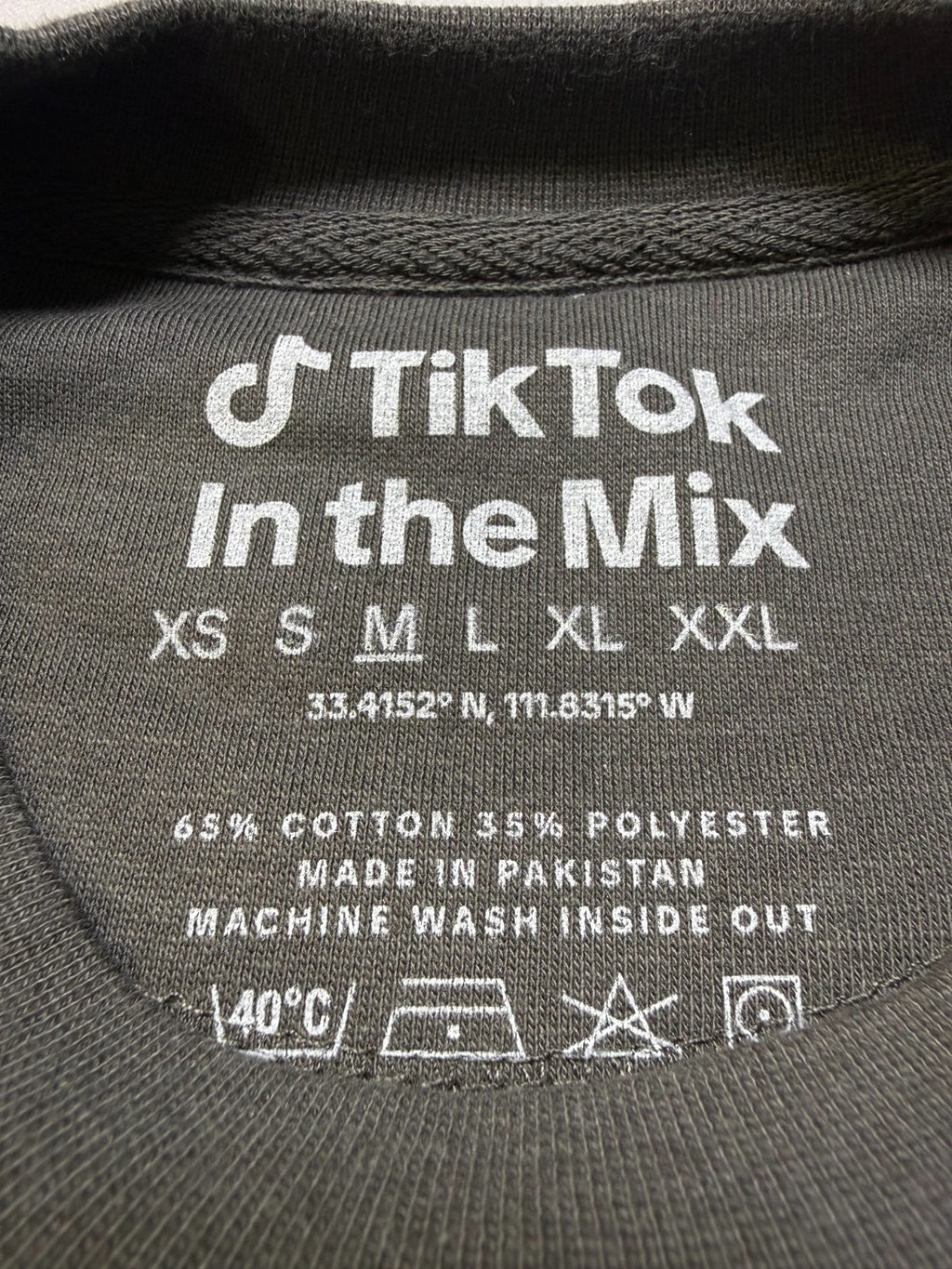 NWT TikTok See You In The Mix T-Shirt Men's Medium Black Graphic Short Sleeve