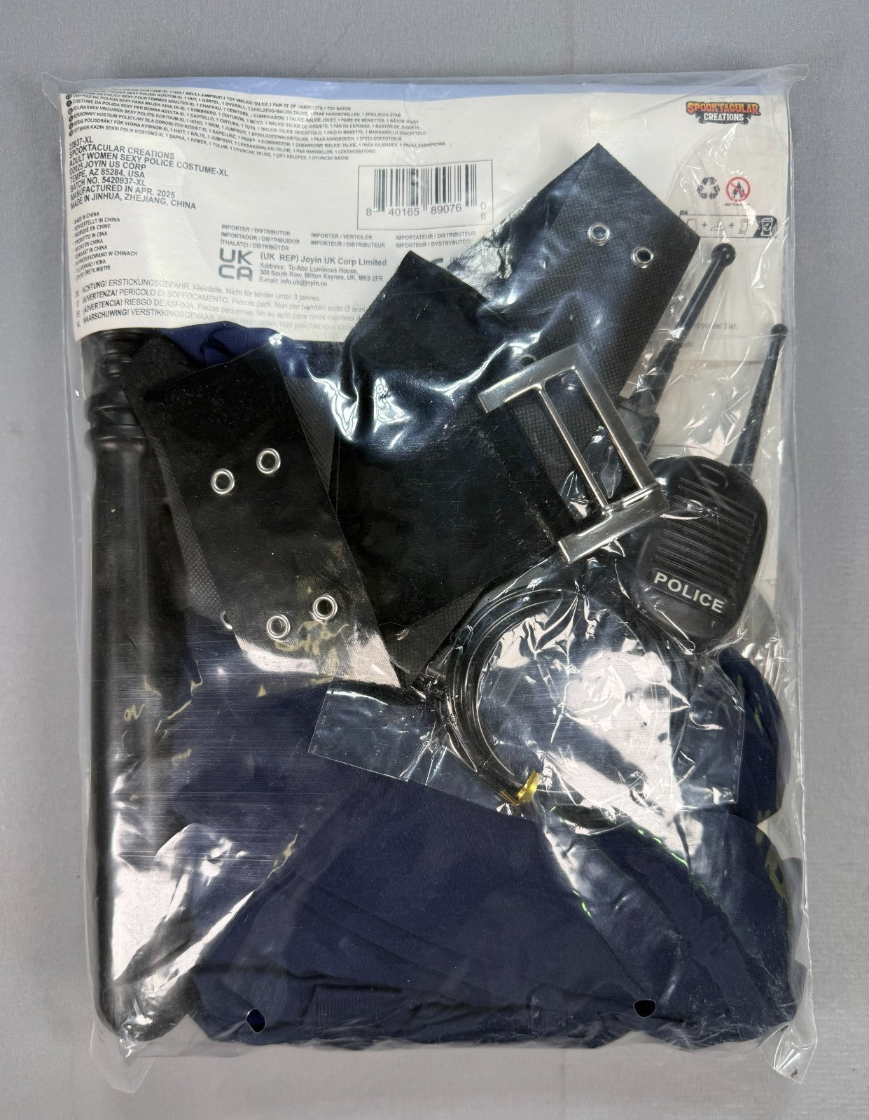 Spooktacular Creations Sexy Police Officer Costume Women's Size XL Halloween