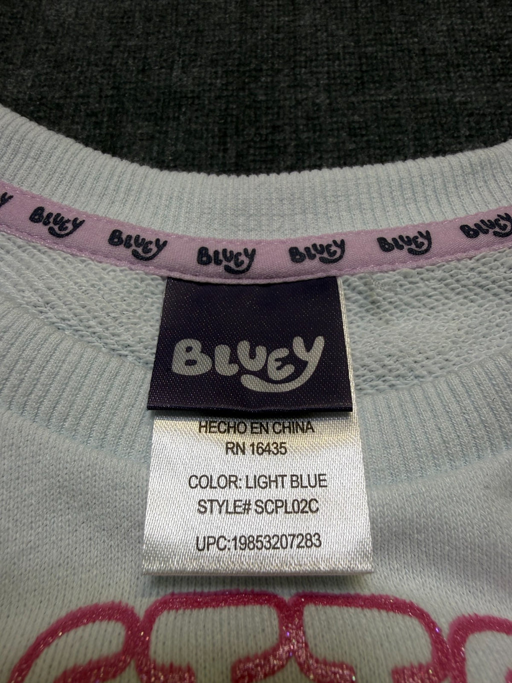 NWT Disney Bluey Better Together Sweatshirt Girls 5T Multicolor Crew Long Sleeve