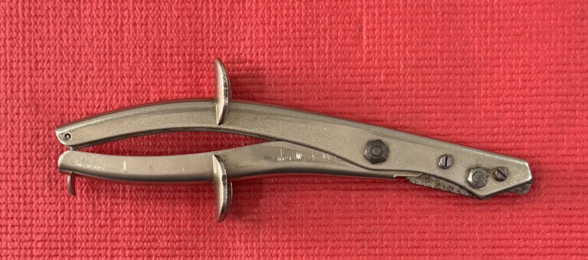 Vintage EDMA SBG TIN NIBBLER SHEARS SNIPS - Made In France Very Rare