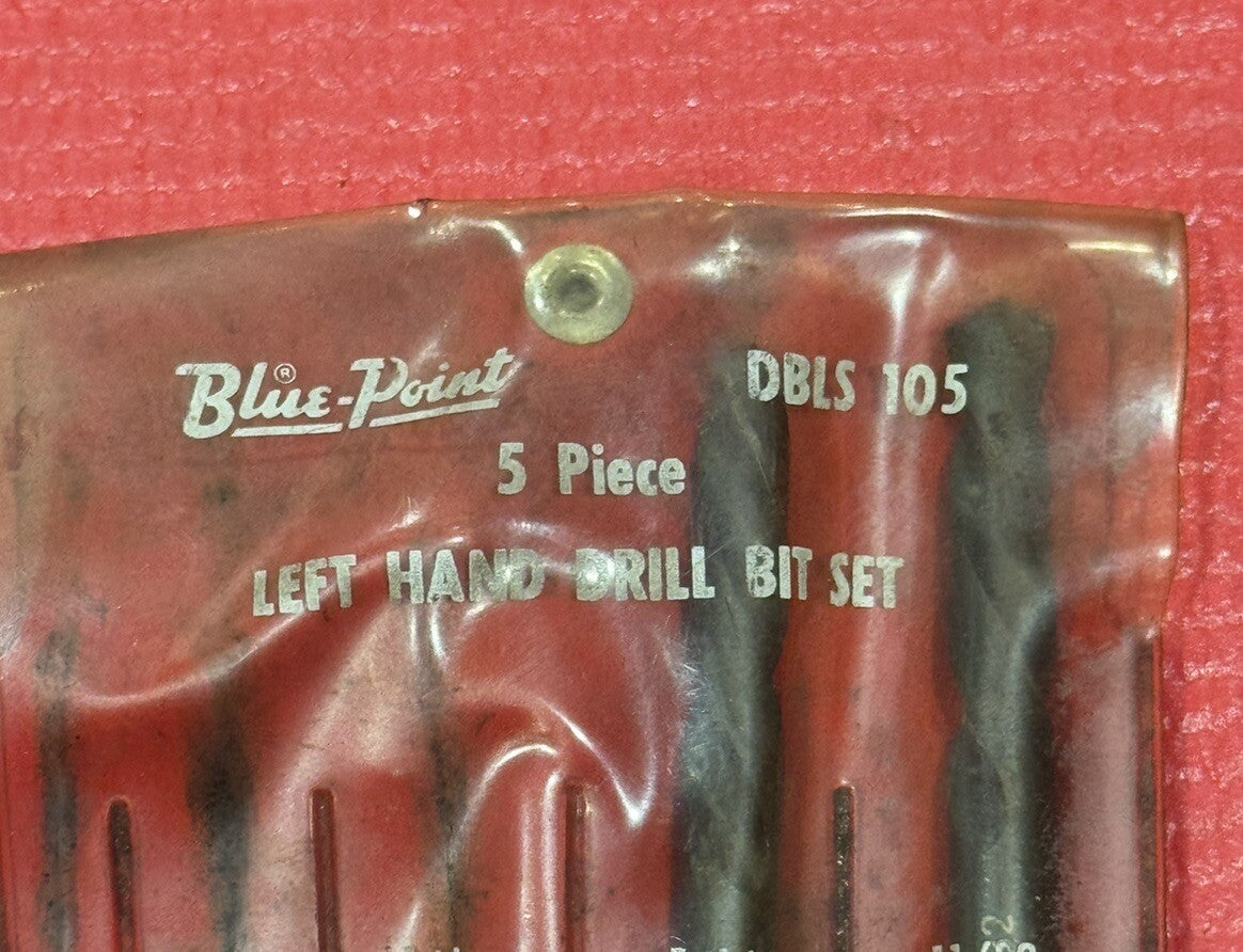 Blue Point Tools DBLS 105 Left Hand Drill Bit 2PC Set 11/32" & 5/16" VERY RARE!!