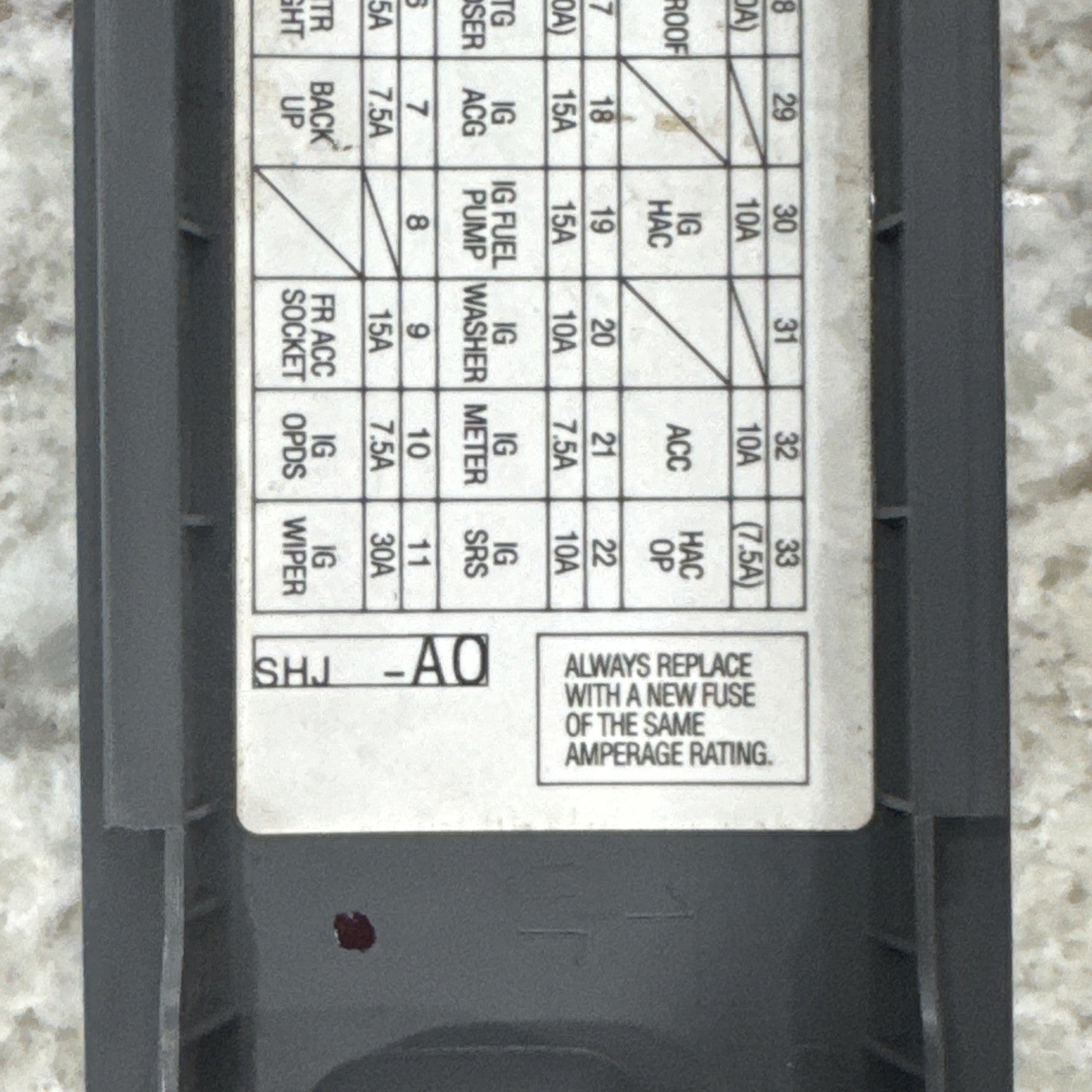 2005-2010 Honda Odyssey Front Left Side Fuse Box Door Cover Trim Panel OEM