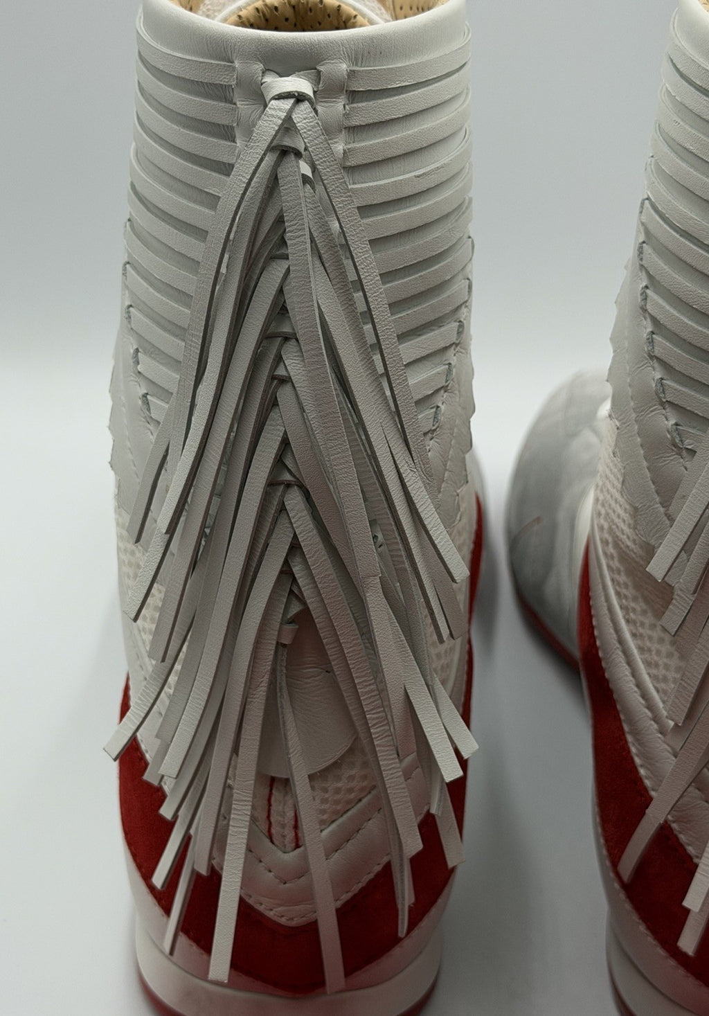 AUTHENTIC CHRISTIAN LOUBOUTIN Suede Knock-Out Boxing Sneakers (44 EU; 11 US)